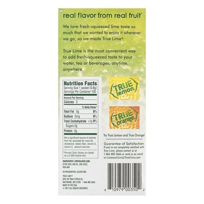 

True Lemon & Lime / Crystallized Lime And Lemon