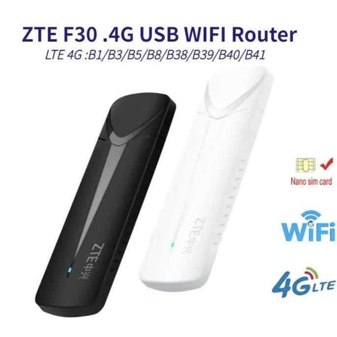 TERLARIS - ZTE-F30 Wireless 150Mbps USB WIFI Router 4G Hotspot unlock Modem LTE