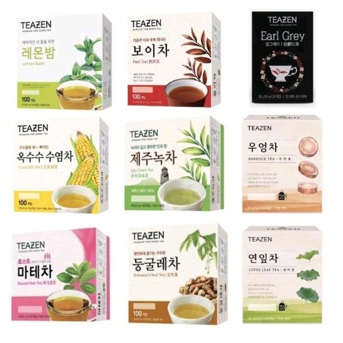 

Teazen Korean Tea-Lemon Balm-Mate Tea-Jeju Tea-Earl Grey-Hibiscus