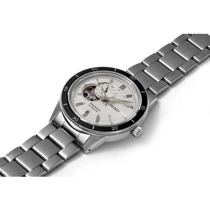Grosir Seiko Presage Ssa423J1 Automatic Open Heart White Dial Stainless