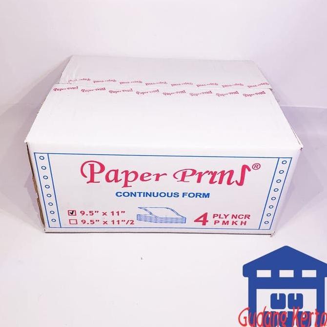 

BEBAS ONGKIR - CONTINUOUS FORM 91/2 X 11 4PLY PAPERPRYNS