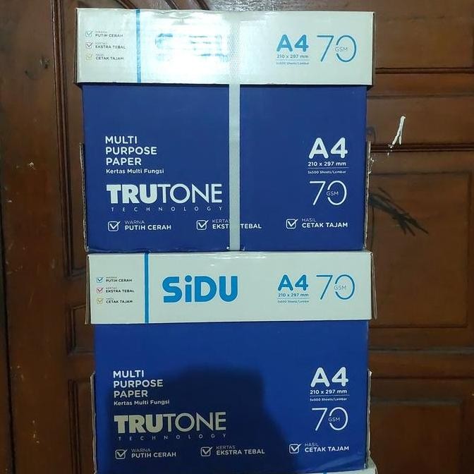

TERLARIS - kertas poto copy a4 merek sidu 70 gram sebok 5rim