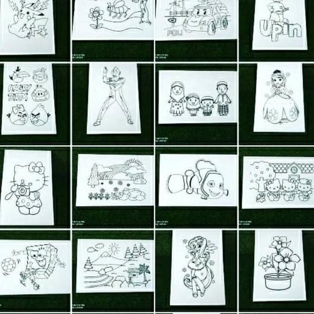 

Styrofoam lukis ukura 33x50x1cm isi 50 gambar AST