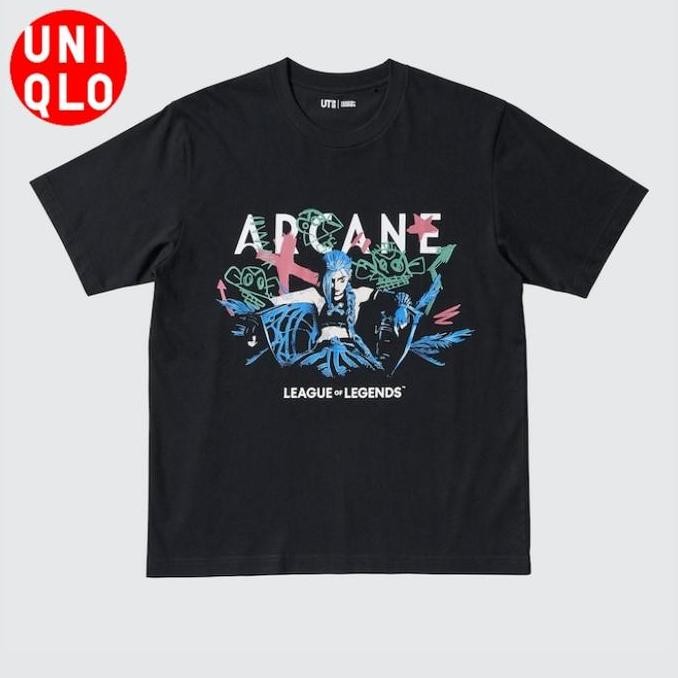 Kaos Ut Arcane League Of Legends Lengan Pendek Graphic Tshirt Uniqlo Original Jastip (Best Quality)