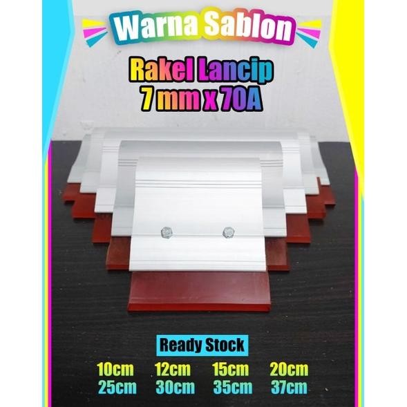 

Rakel merah lancip 7mm x 70A 10CM 12CM 15CM 20CM +gagang allumunium AST