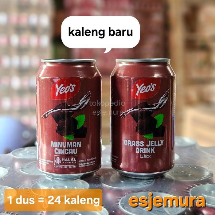 

Yeos Cincau / Grassjelly perdus isi 24 kaleng Ori!!