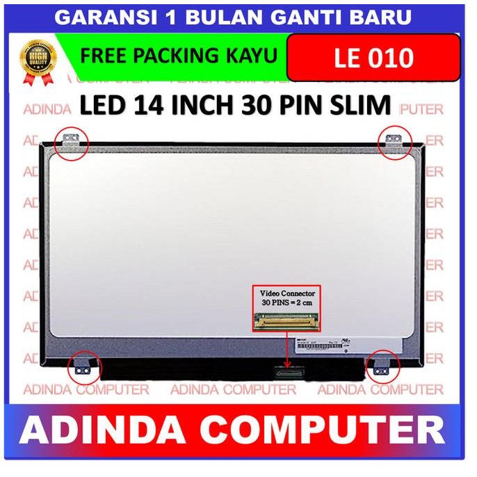 BEBAS ONGKIR - LCD LED Lenovo Thinkpad L440 S440 T440 T440P T450 14.0 30 Slim
