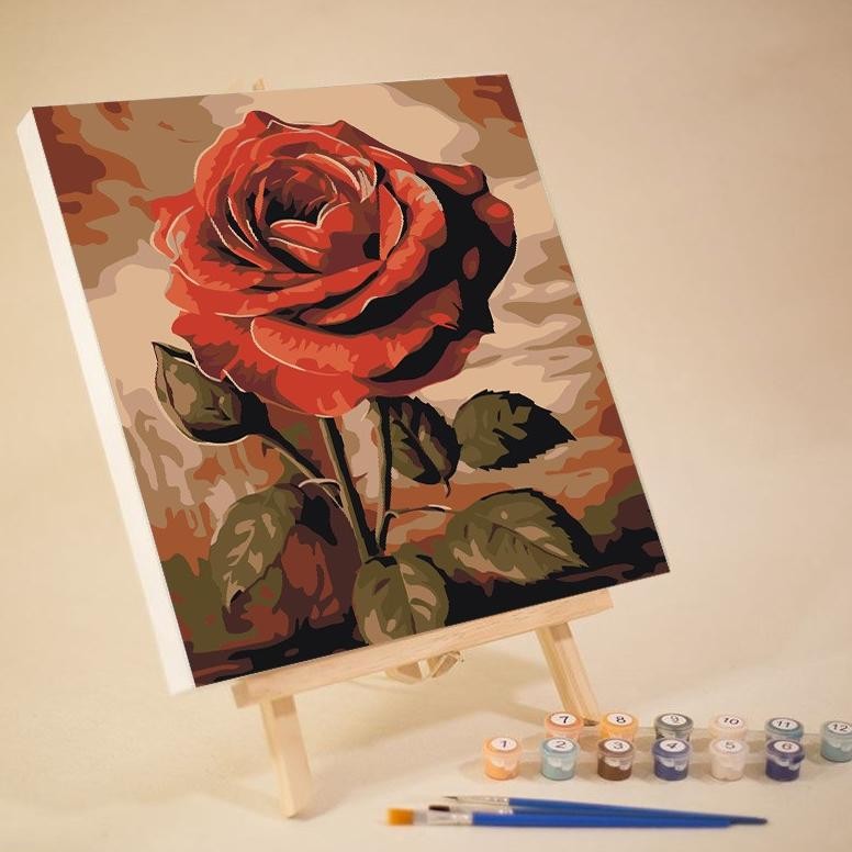 

diy canvas painting number karakter anime kartun bunga alam AST