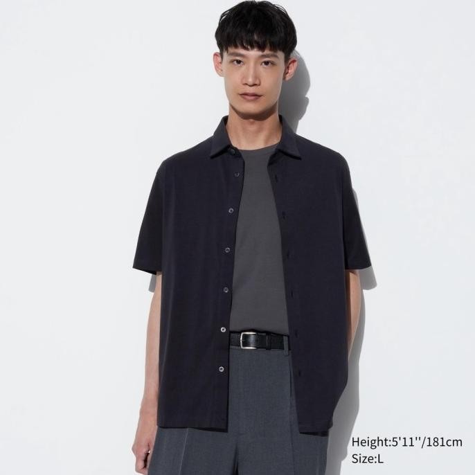 Uniqlo Airism Katun Kaos Polo Lengan Pendek (Kancing Full) (Best Quality)
