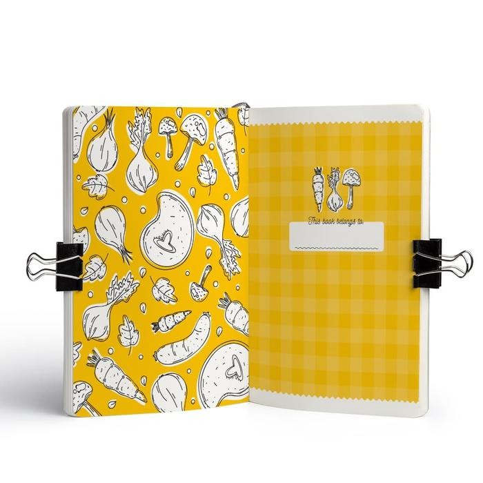 

A5 Recipe Journal Yellow #Gratisongkir