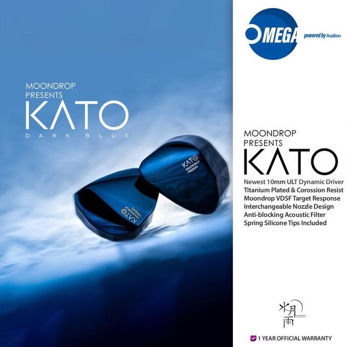 NEW MOONDROP KATO(NEW KXXS) DARK BLUE 10mm ULT Dynamic Driver In-ear IEM