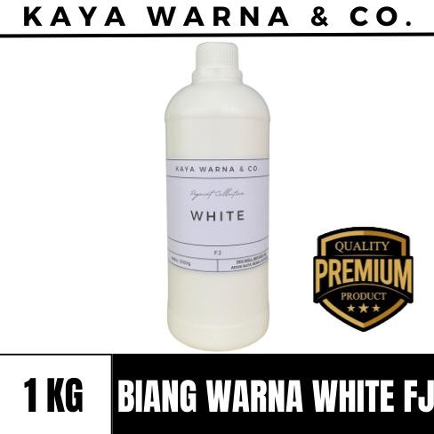 

Biang Warna WHITE Pigmen Tinta Sablon Waterbase Ink KAYA WARNA & CO. (1kg) AST