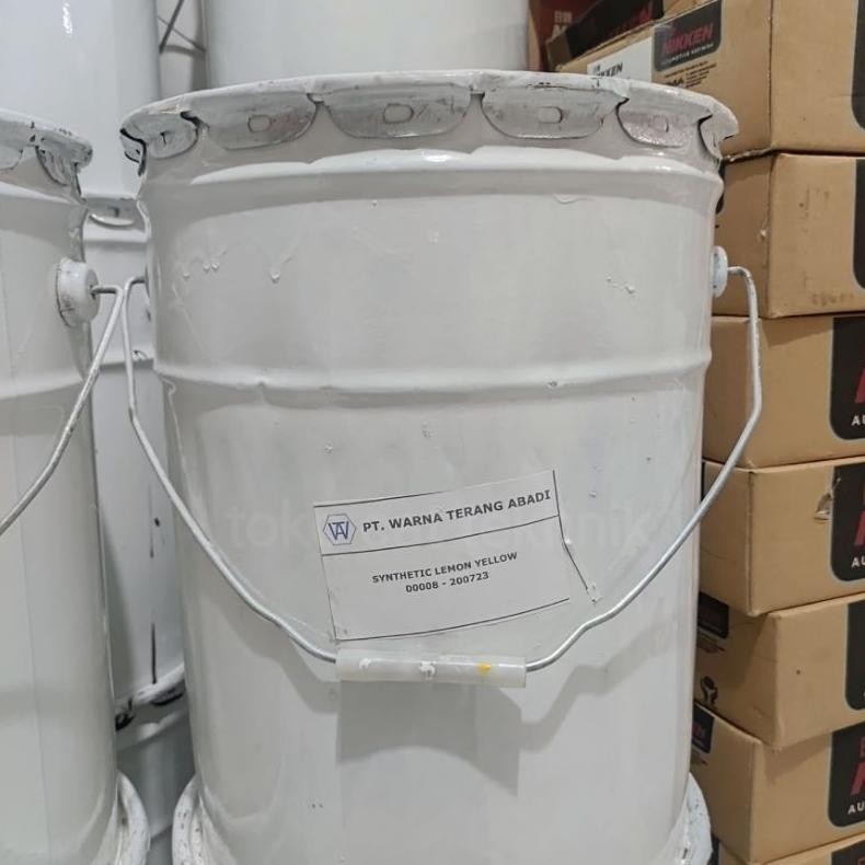 

cat minyak synthetic lemon yellow 20L - cat besi & kayu - 20kg AST