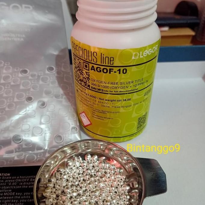 Grosir Voucher Perak Murni 99.99% Legor Agof-10 500Gr