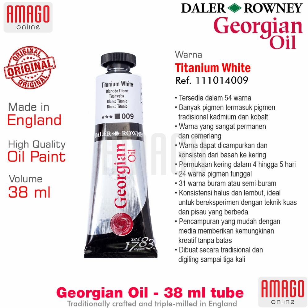 

Cat Minyak Lukis DALER-ROWNEY Georgian Oil 38 ml - Titanium White -111014009 AST