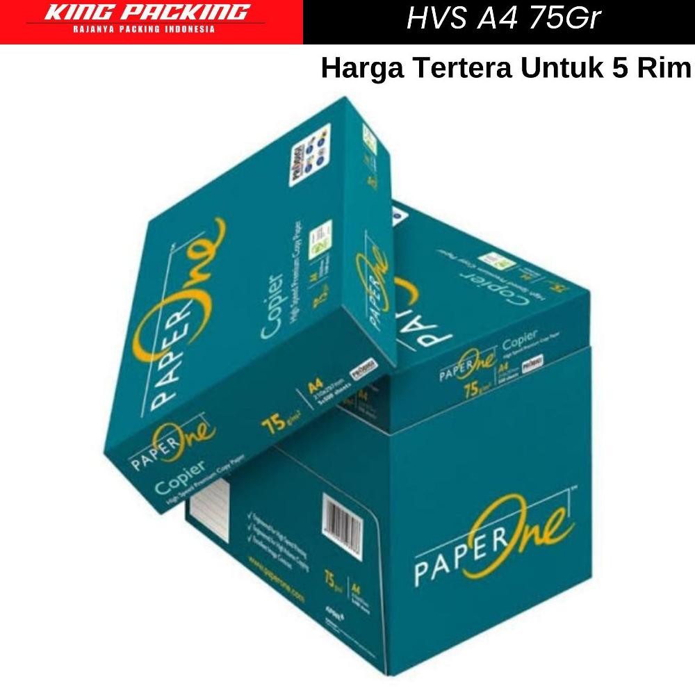 

PaperOne - Kertas Putih HVS A4 75Gr (1Dus) AST