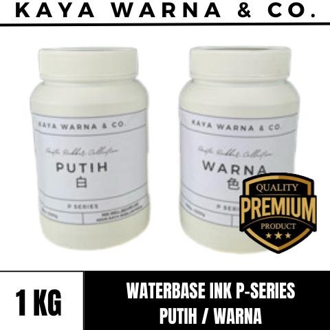 

Tinta Sablon Waterbase Ink PUTIH/WARNA P-Series KAYA WARNA & CO. (1kg) AST