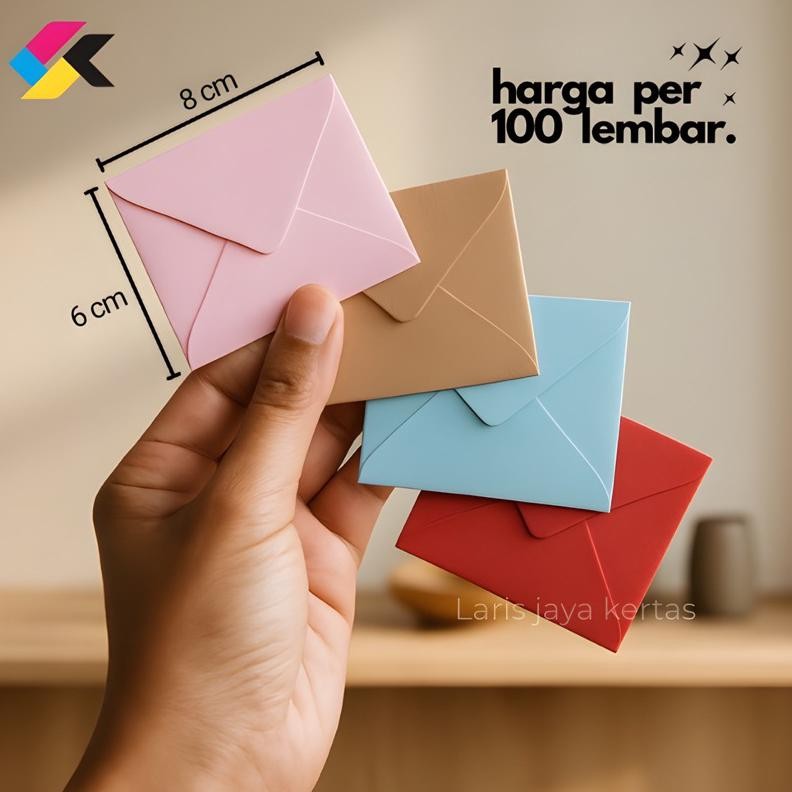 

Isi 100 Amplop Kondangan Mini Ukuran 8 Cm X 6 Cm Concorde Tebal AST