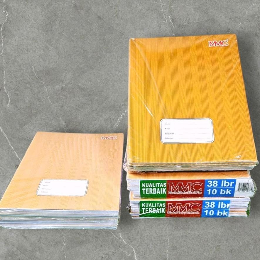 

BUKU TULIS CRAFT COVER SAMPUL MMC 38 LEMBAR (1 PACK ISI 10 BUKU) AST