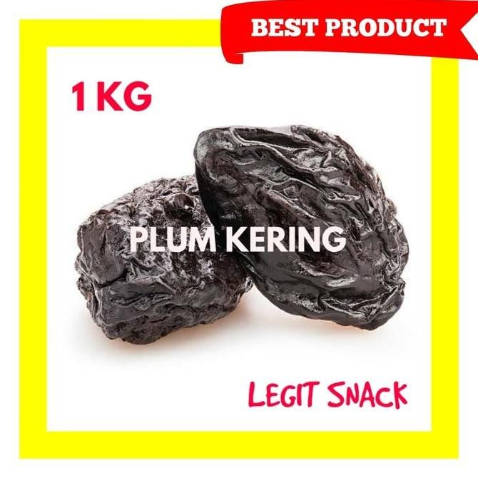 

Plum Kering 1 Kg / Buah Kering / Plum Hitam Non Biji Dried Prunes