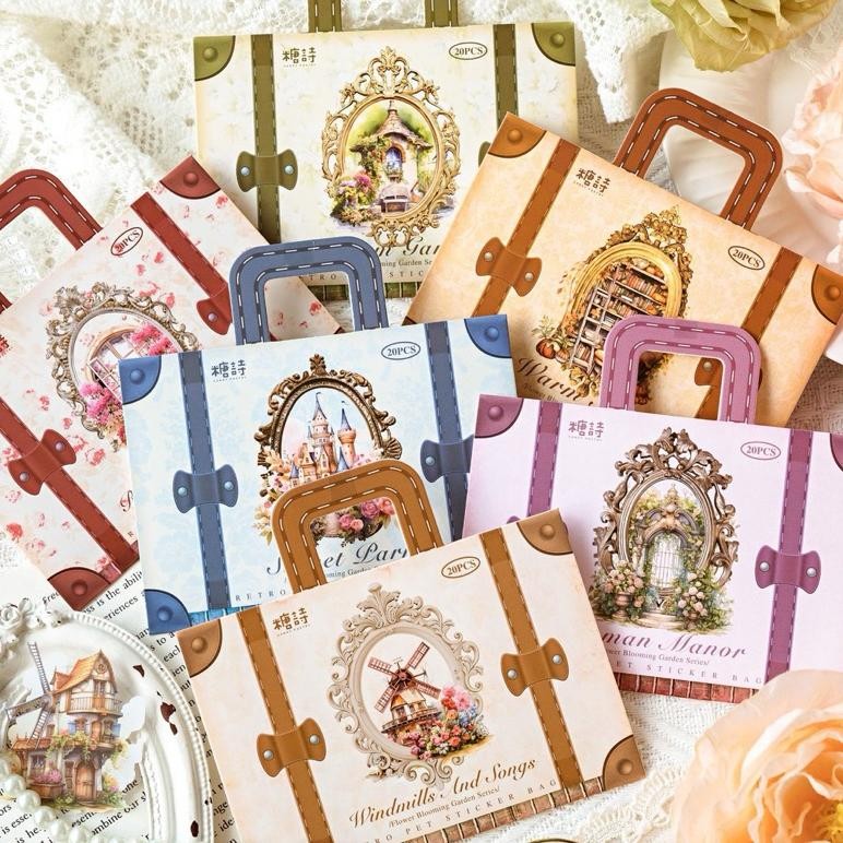 

(8AD) sticker transparan windmill kincir angin jendela window taman garden journaling AST