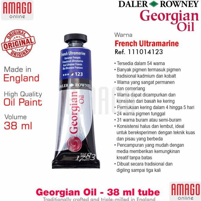 

DALER-ROWNEY Georgian Oil 38 ml - Cat Minyak Lukis - French Ultramarine - 111014123 AST