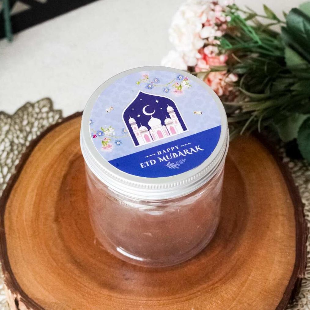 

20 pcs Sticker Tutup Toples Lebaran Diameter 8 cm - Violet AST
