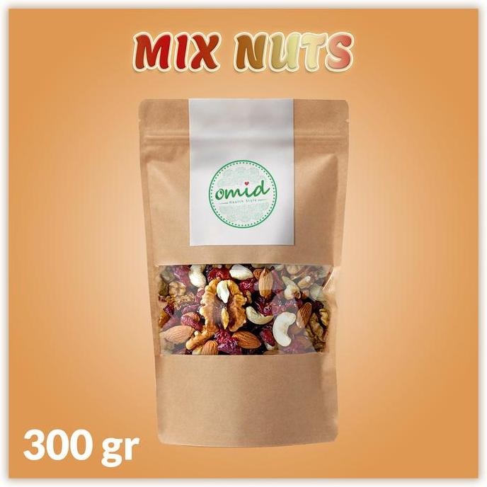 

Mix Nuts / Mixed Nuts (Campuran 3 Jenis Kacang & 2 Buah Kering) 300Gr