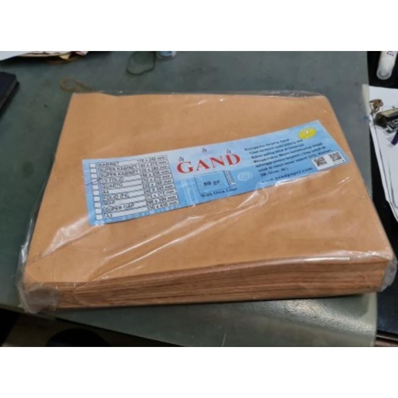 

amplop coklat 1/2 folio gand / pak 100 lembar AST