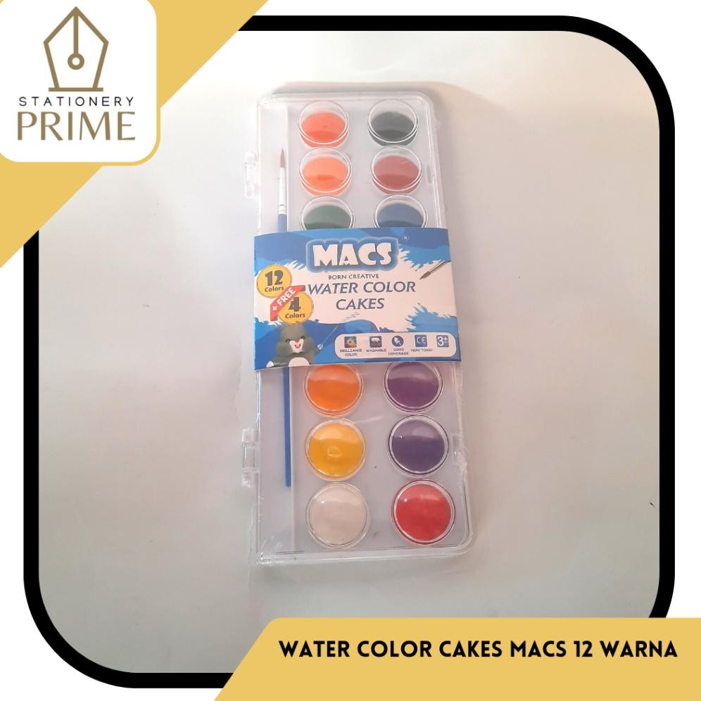 

Cat Air / Water Color Cakes MACS 12 Warna AST