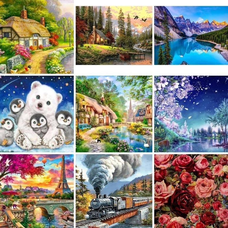 

Canvas Paint By Number Kit Digital Painting DIY Painting By Numbers AST