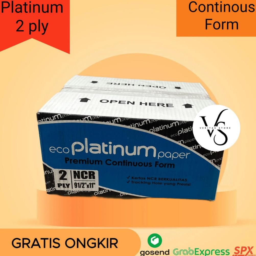 

Eco Continuous Form 2 Ply dan 2 Ply bagi 2 ukuran 9 x 11 merk PLATINUM Kualitas Terbaik / Kertas Faktur Invoice AST