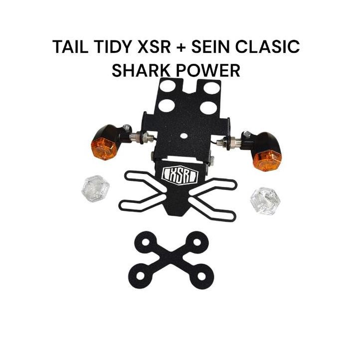 Tail tidy XSR 155 + sein clasic shark power LED dudukan plat no xsr Motor MURAH