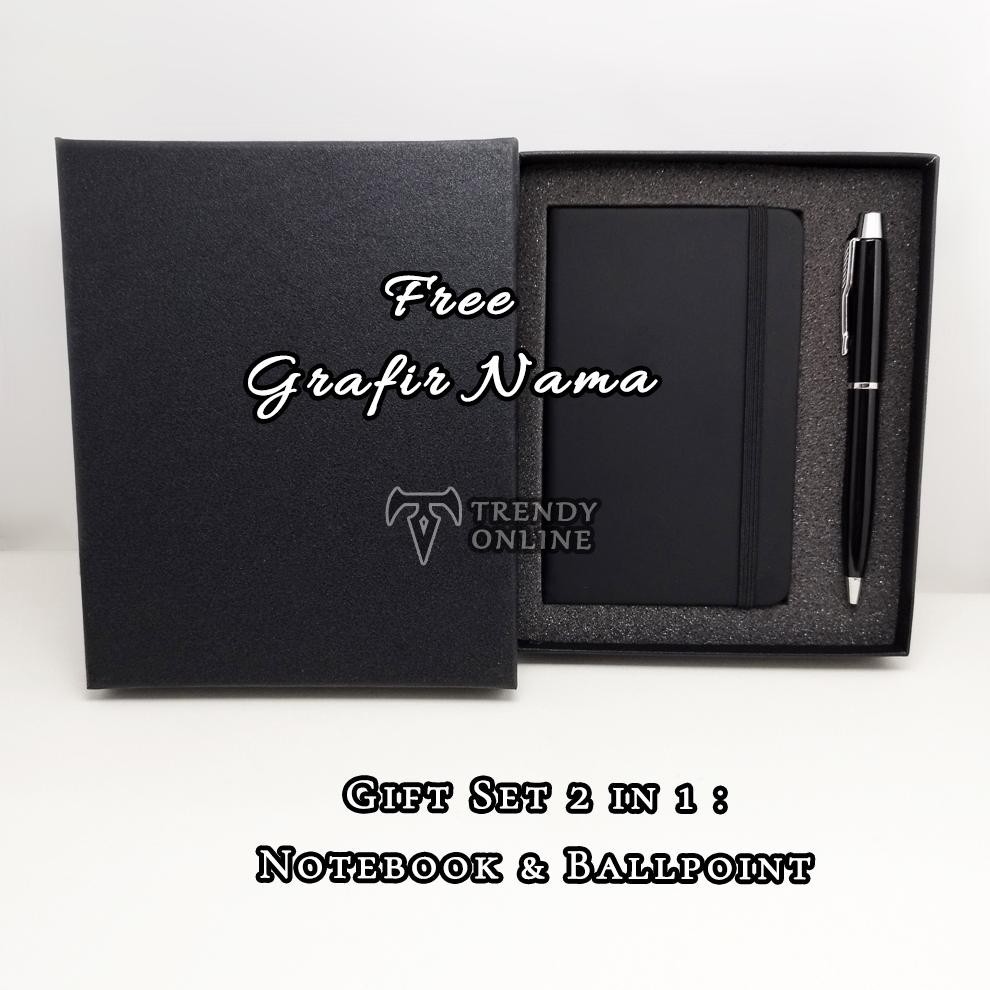 

TERMURAH Gift Set Souvenir Notebook Ballpoint, Promosi, Hadiah, Pulpen Giftset Exclusif Pulpen, Notebook, Gratis Custom Nama Grafir Siap kirim
