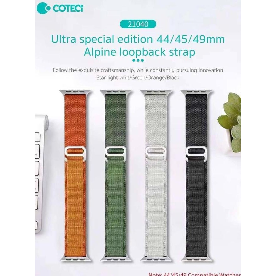 Coteci Strap Apple Watch Ultra /8/7/6/5/4 Alpine Loopback Iwatch Ultra