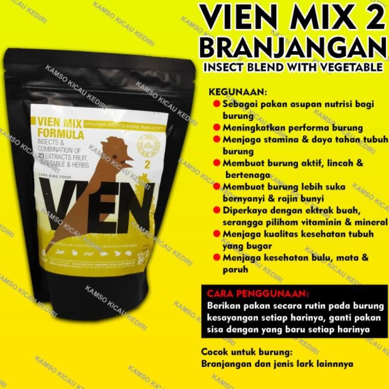 READY STOCK VIEN KUNING Voer vien kuning mix branjangan vien kuning branjangan lark 220gr