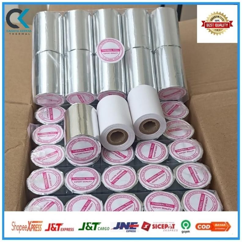 

10 Roll Kertas Struk Thermal Paper Roll 58X40 57X40mm Thermal EDC Bluetooth AST