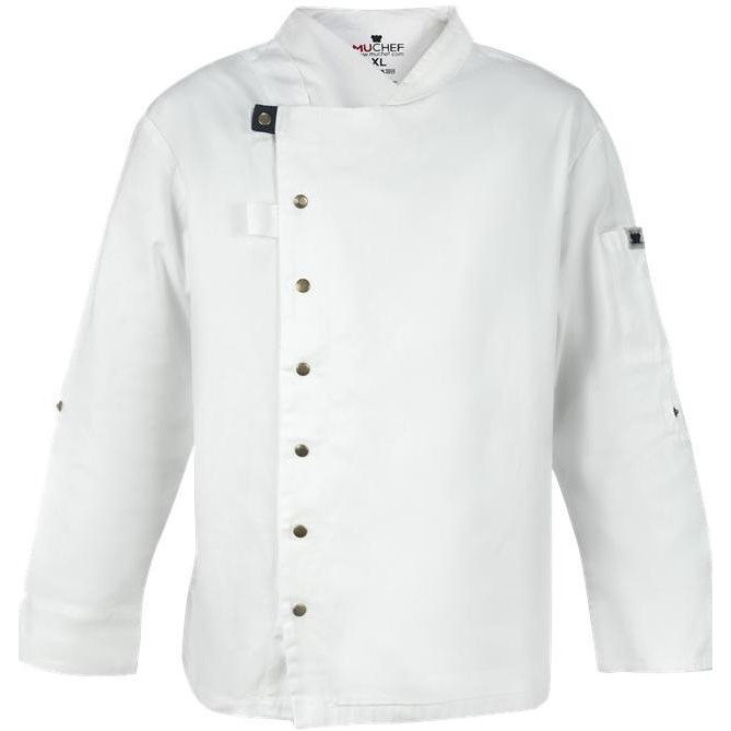MUCHEF Chef Jacket / Baju Koki Casser White