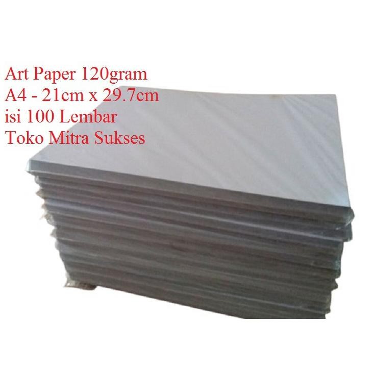

100 Lembar Kertas Art Paper 120gram A4 AST