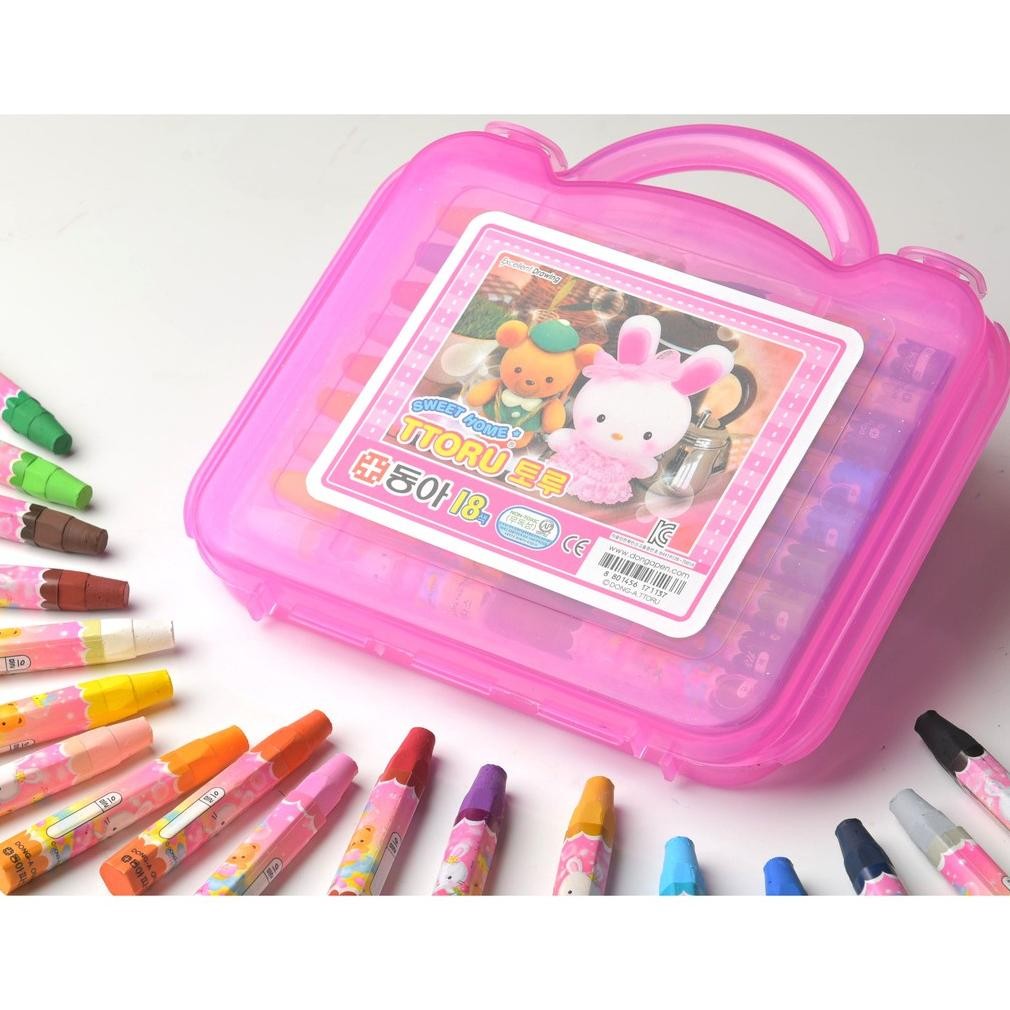 

Oil Pastel / Crayon Donga 18 Warna / NON TOXIC / KOREA AST