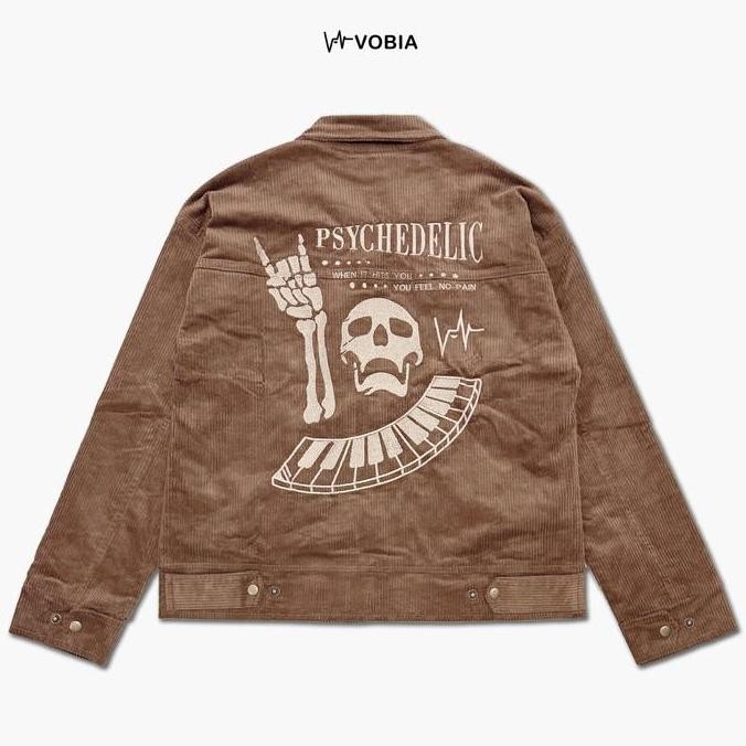 Vobia Work Jacket Boxy Corduroy - Psychedelic