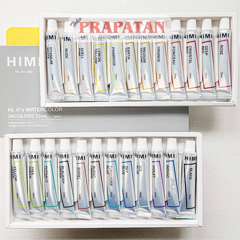 

Miya Himi Watercolor Set Tube 24X12ml | Cat Air Set AST