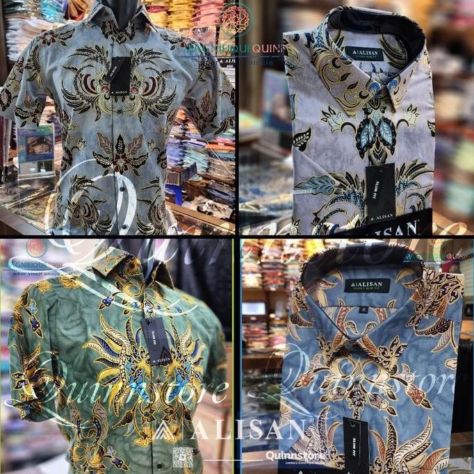 ALISAN Kemeja Batik Lengan Pendek - SLIM FIT