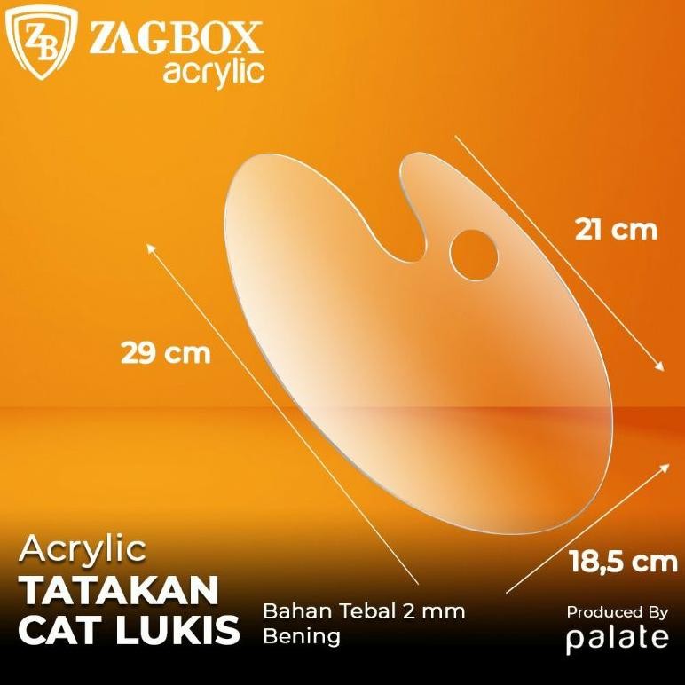 

Acrylic Palette - Lonjong - Palet Cat Minyak Akrilik 30 x 20 cm AST