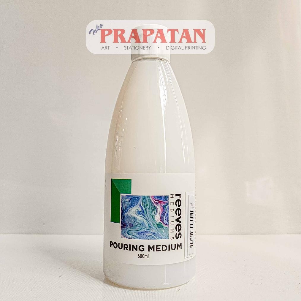 

Reeves Acrylic Pouring Medium 500ml | Medium Pouring Cat Akrilik AST