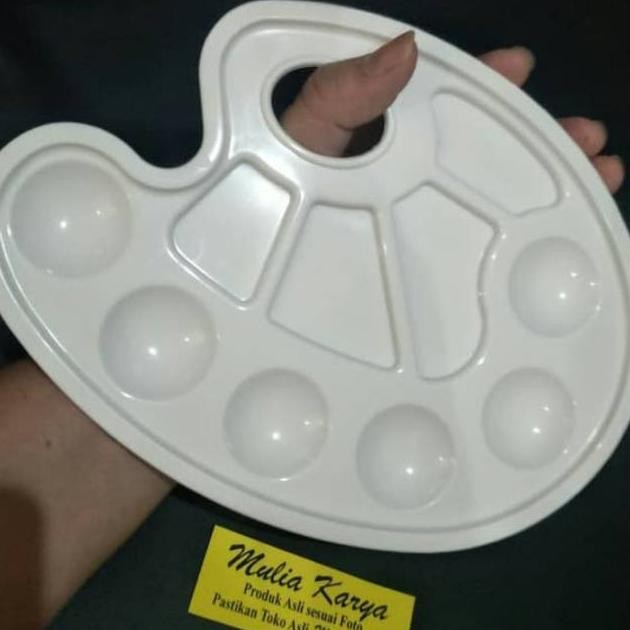 

Palet Cat Air Besar dengan Lubang Jari / Palet Lukis Acrylic Minyak AST