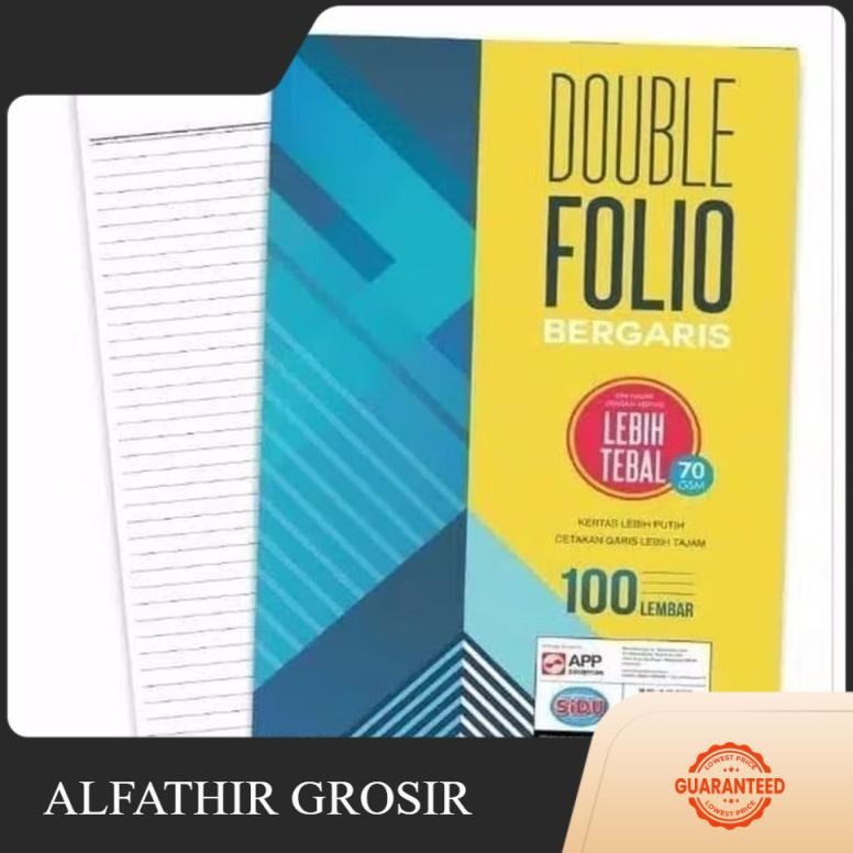 

Kertas Double Folio Bergaris Sidu - 100 Lembar AST