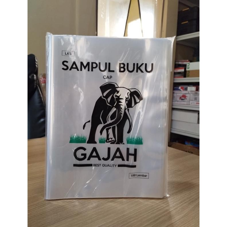 

Sampul buku plastik LKS Gajah 1 pak isi 100 lembar AST