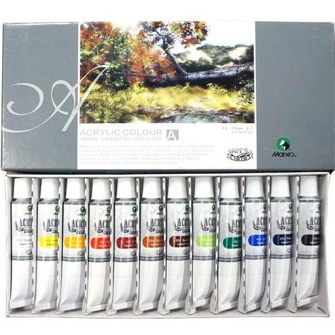 

Cat Akrilik Acrylic Color - Maries 12 Warna MURAH! AST