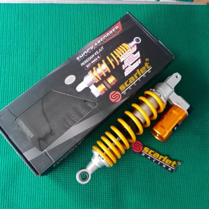 SHOCK SCARLET TABUNG BAWAH VARIO 125, VARIO 150 PER KUNING TABUNG GOLD